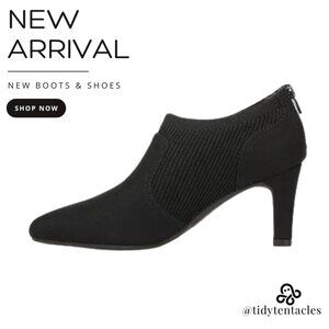 NEW LifeStride Gia Women's Heeled‎ Ankle Boots Size 9.5 in Black